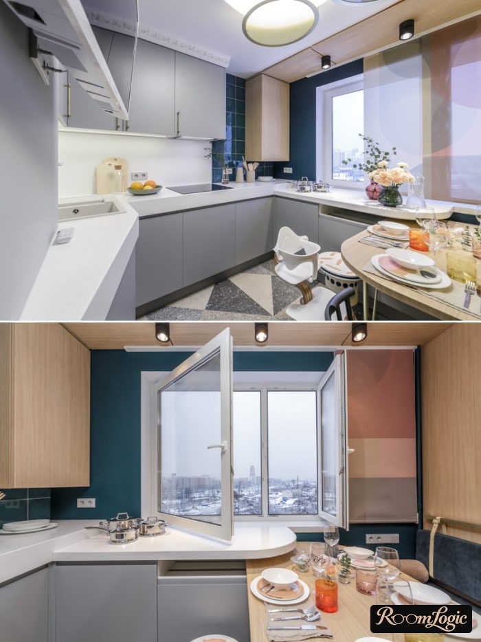 furnish 100 square feet kitchen