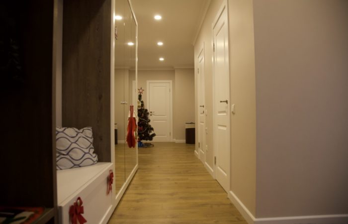 furniture in entryway hallway