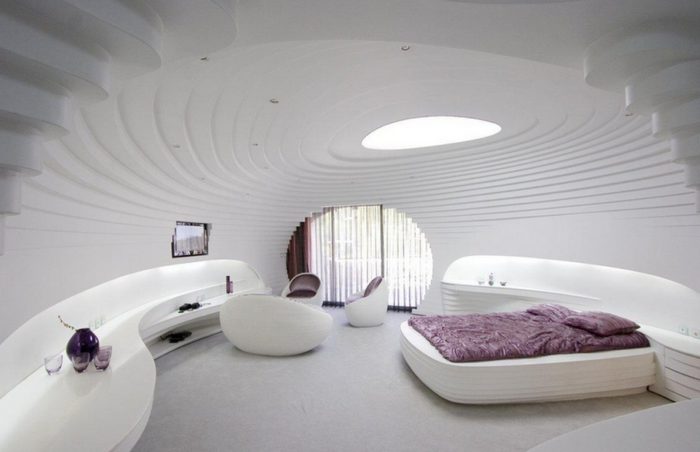 futuristic bedroom design