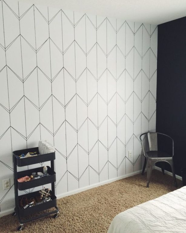 Geometric wallpaper pattern