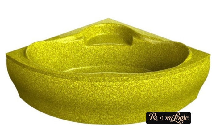 gold composite corner bathtub 150-150
