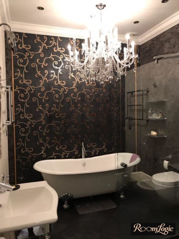gothic styled bathroom
