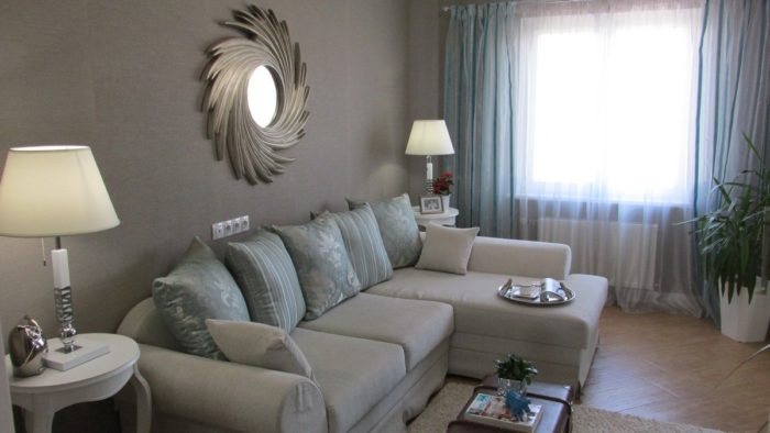 gray-brown modern wallpaper in the interior