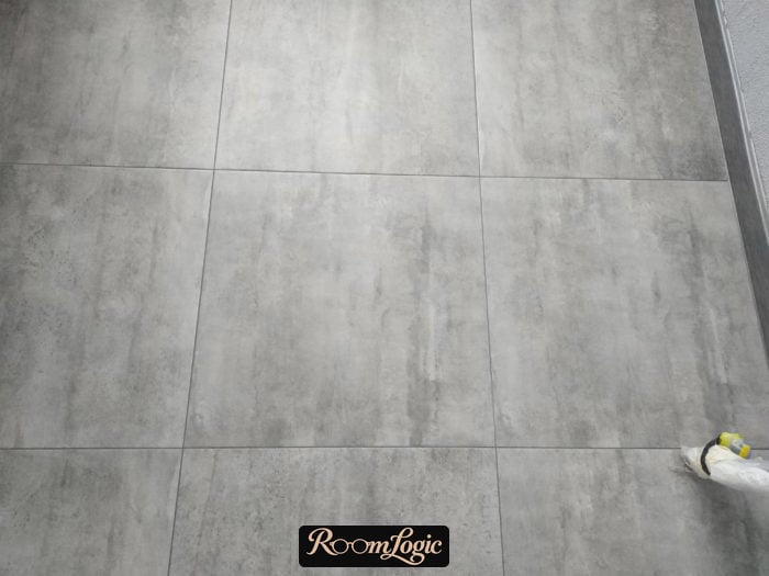 gray grout for gray tile