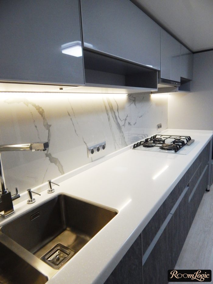 gray kitchen design