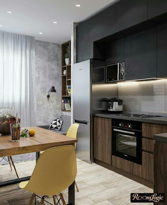 gray kitchen design