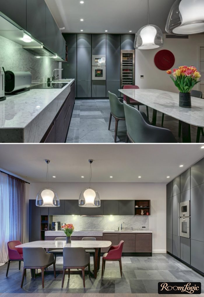 gray kitchens in real interiors