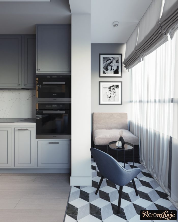 gray matte kitchens in the interior