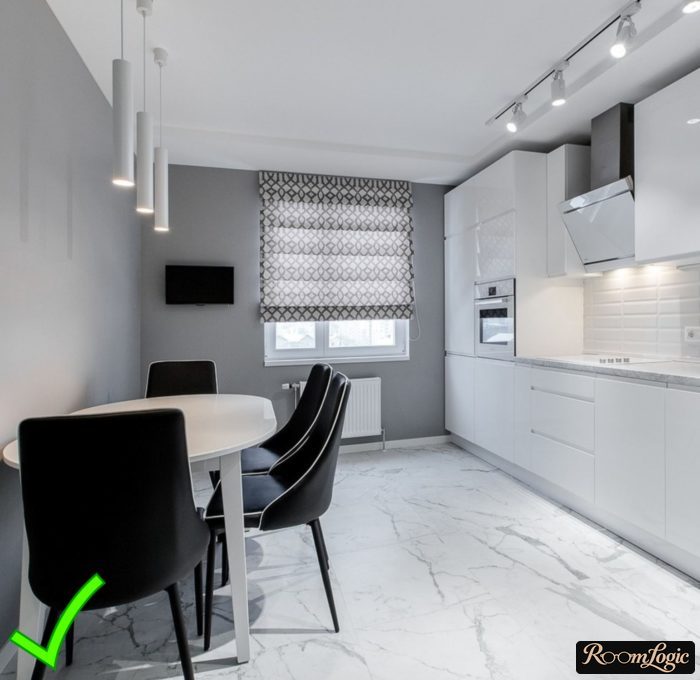 gray modern wallpaper for white beautiful kitchen