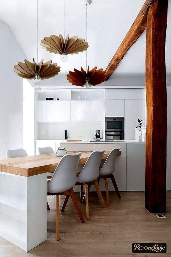 green scandinavian style kitchen