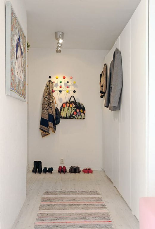 hallway interior in tiny apartment