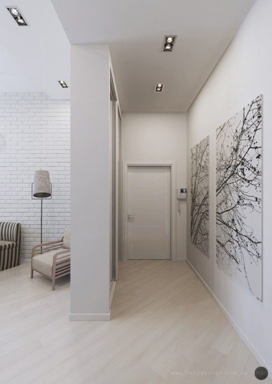 hallway without a door in an apartment