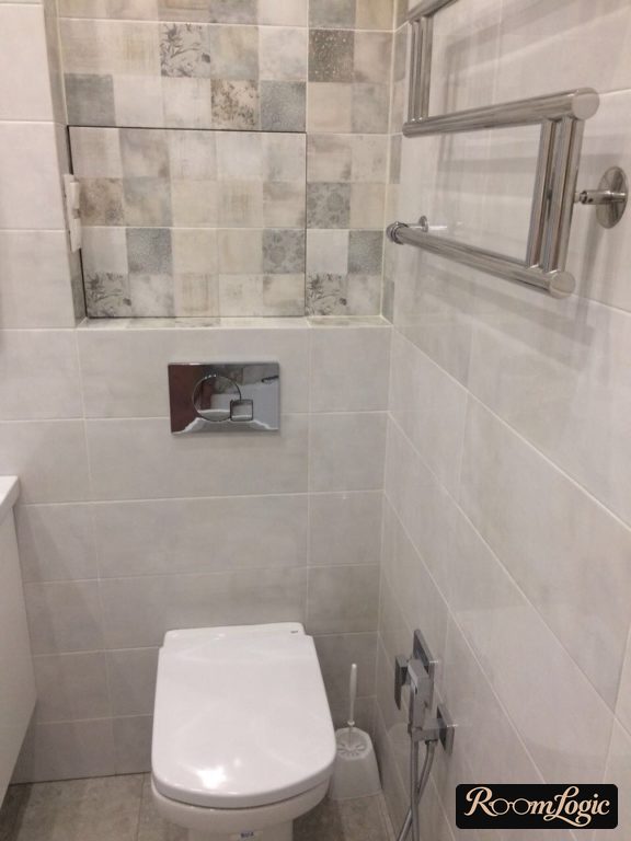 hidden access panel design under tile in toilet