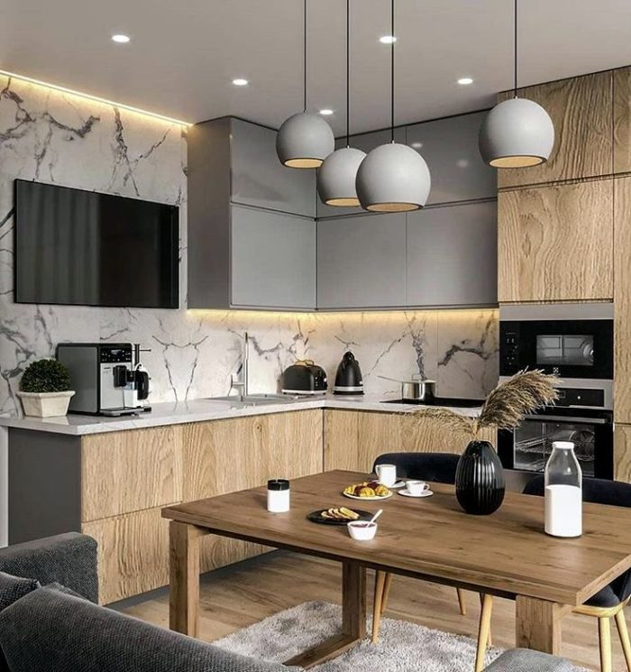 hidden lighting as an important design element of the kitchen
