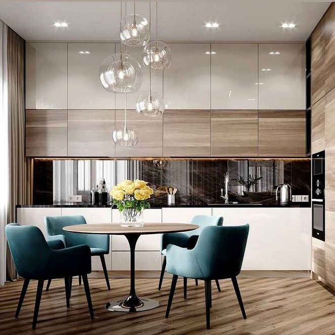 high ceiling kitchen