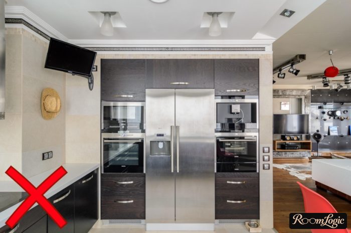 High-tech kitchen interior