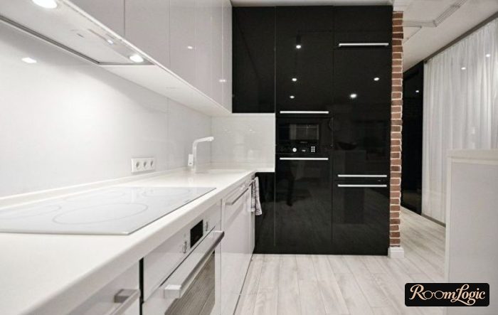 High-tech kitchen interior design
