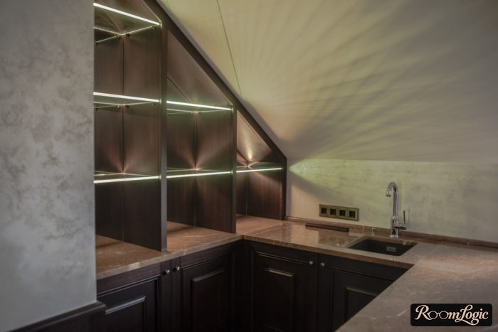 high-tech kitchens with hidden modern lighting