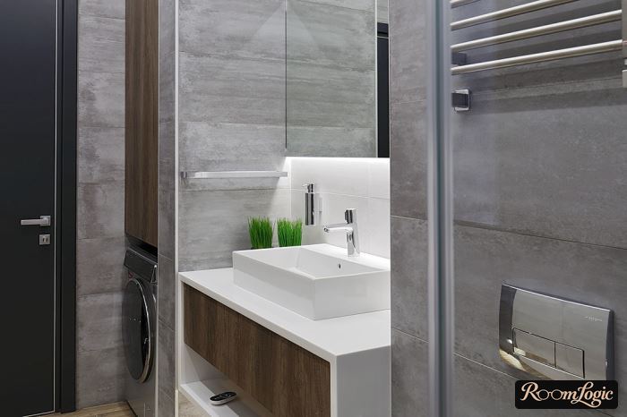 high-tech loft bathroom decoration