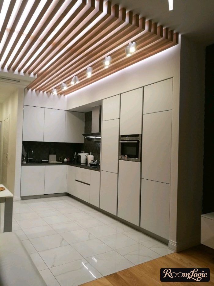 high-tech style in apartment kitchen