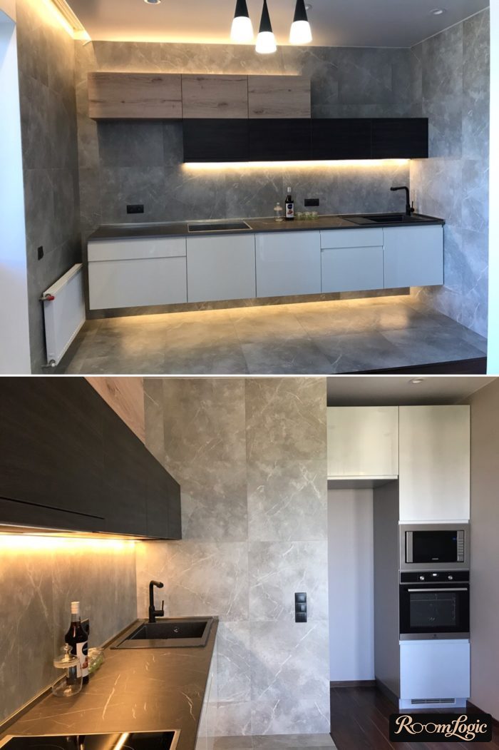 high tech style kitchen