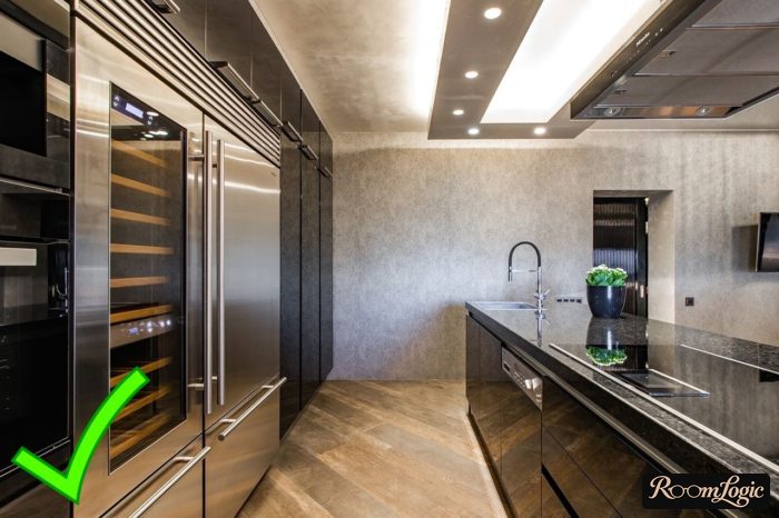 high tech style kitchen light fixture