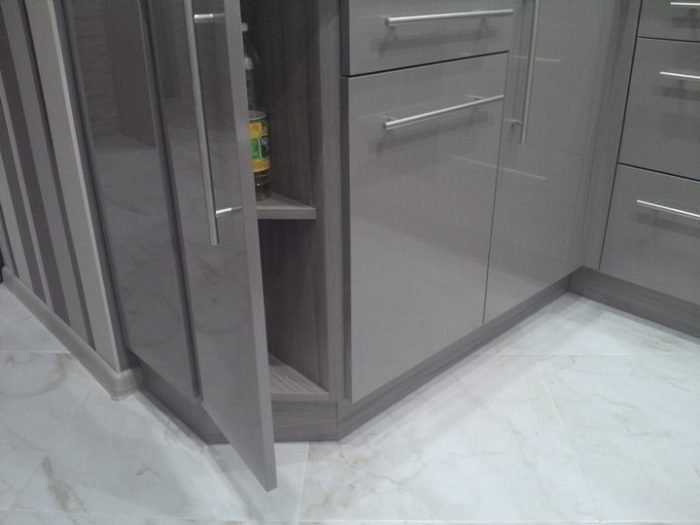 hinged corner section