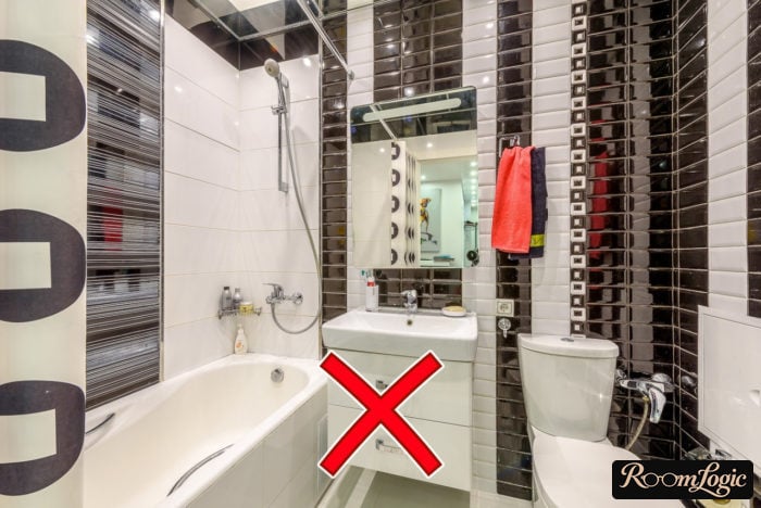 how to properly lay tile in bathroom in tiny apartment