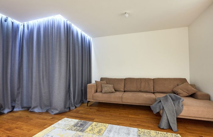 idea of curtains in modern living room
