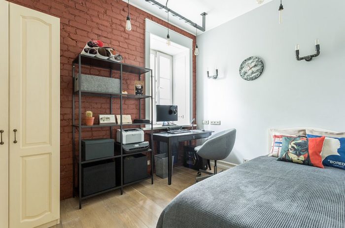 industrial-style kids' room design