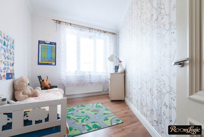 inexpensive neutral kids' room