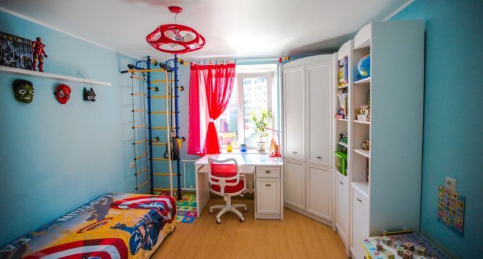 interior for two boys' room
