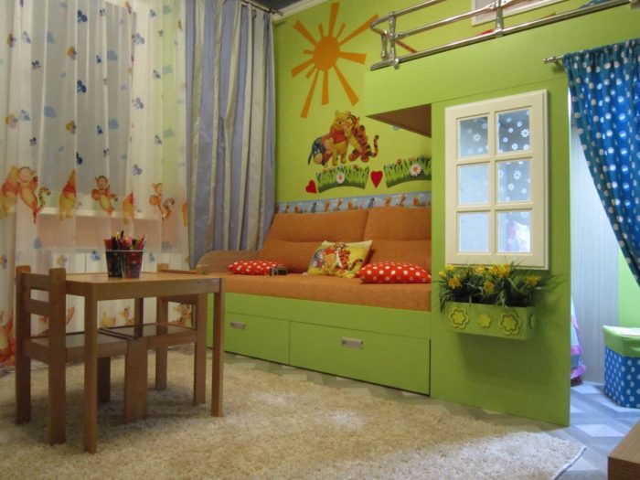 interior of a preschool children's room
