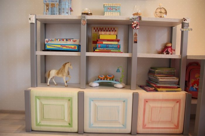 kids' closet for two children