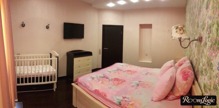 kids' room and bedroom for girl in one room