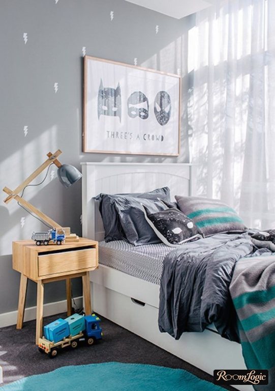kids' room for a boy in scandi style