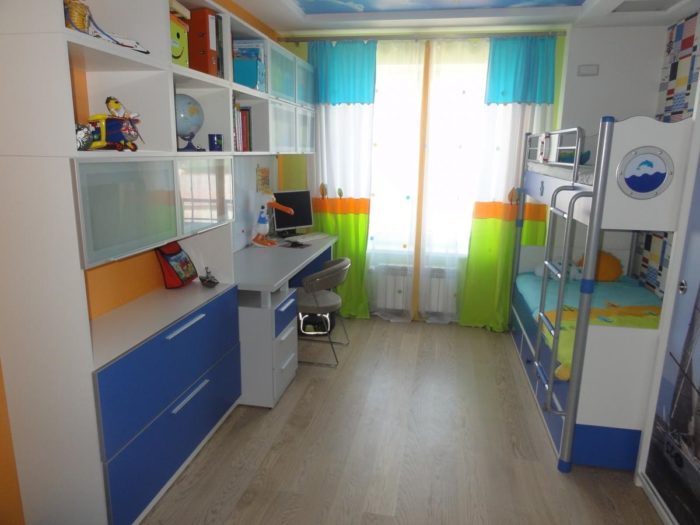 kids' room for two boys of different ages