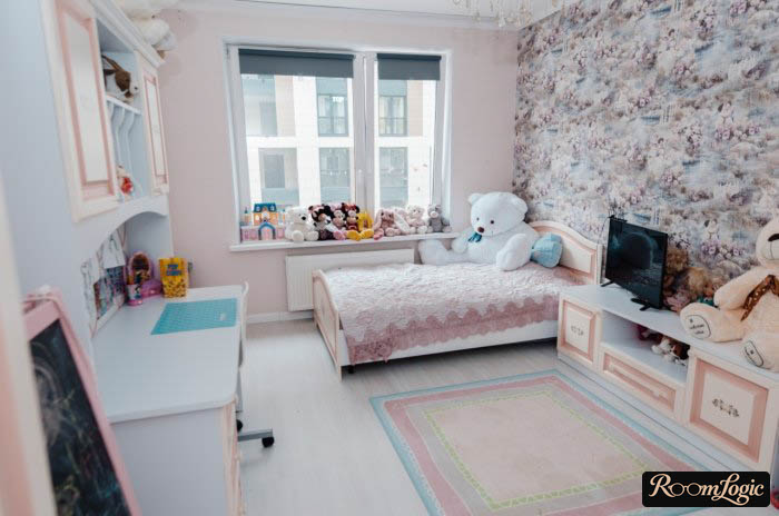 kids' room in light tones