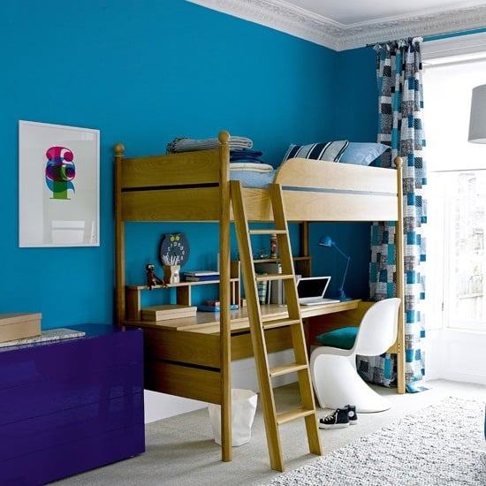 kids' room with a student's bedroom design