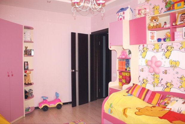 kids' room with cartoon theme for girl