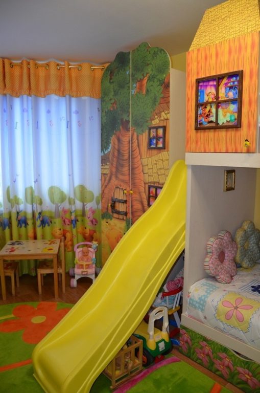 kids' slide in bedroom for girls
