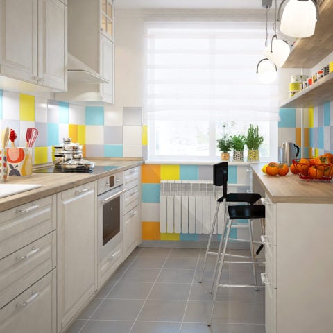 kitchen 110 square feet with a table