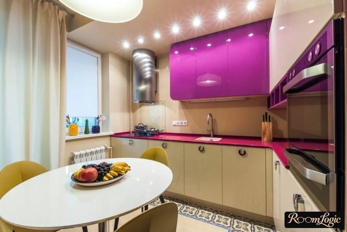 kitchen 110 square feet with balcony