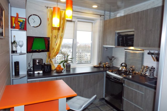 Kitchen after independently planning the layout