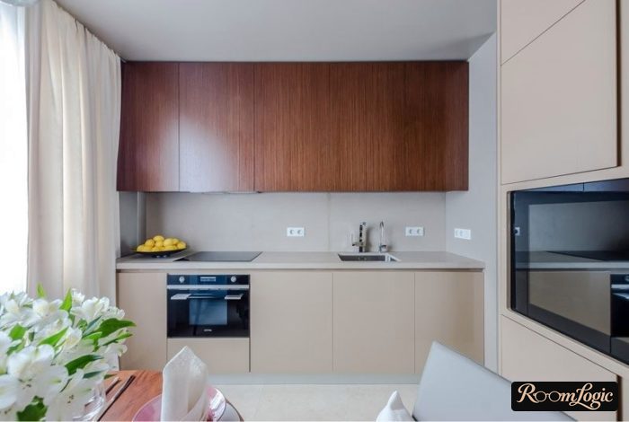 kitchen curtains in high tech style