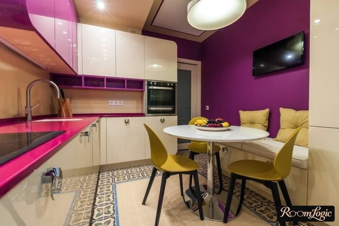 kitchen design 130 square feet with sofa bench
