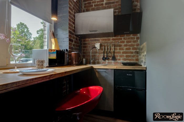 kitchen design 65 square feet in tiny apartment