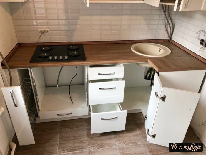 kitchen design 65 square feet tiny apartment with refrigerator