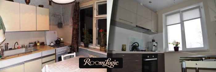 kitchen design in a tiny apartment before and after renovation