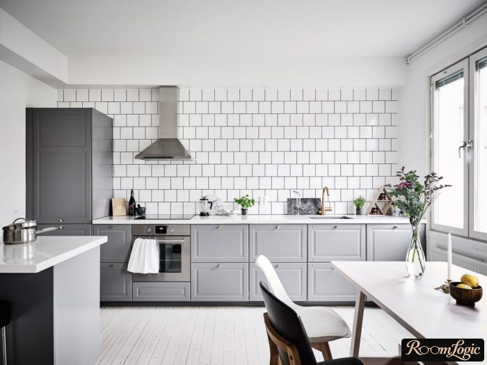 kitchen design with penal and no upper cabinets or shelves